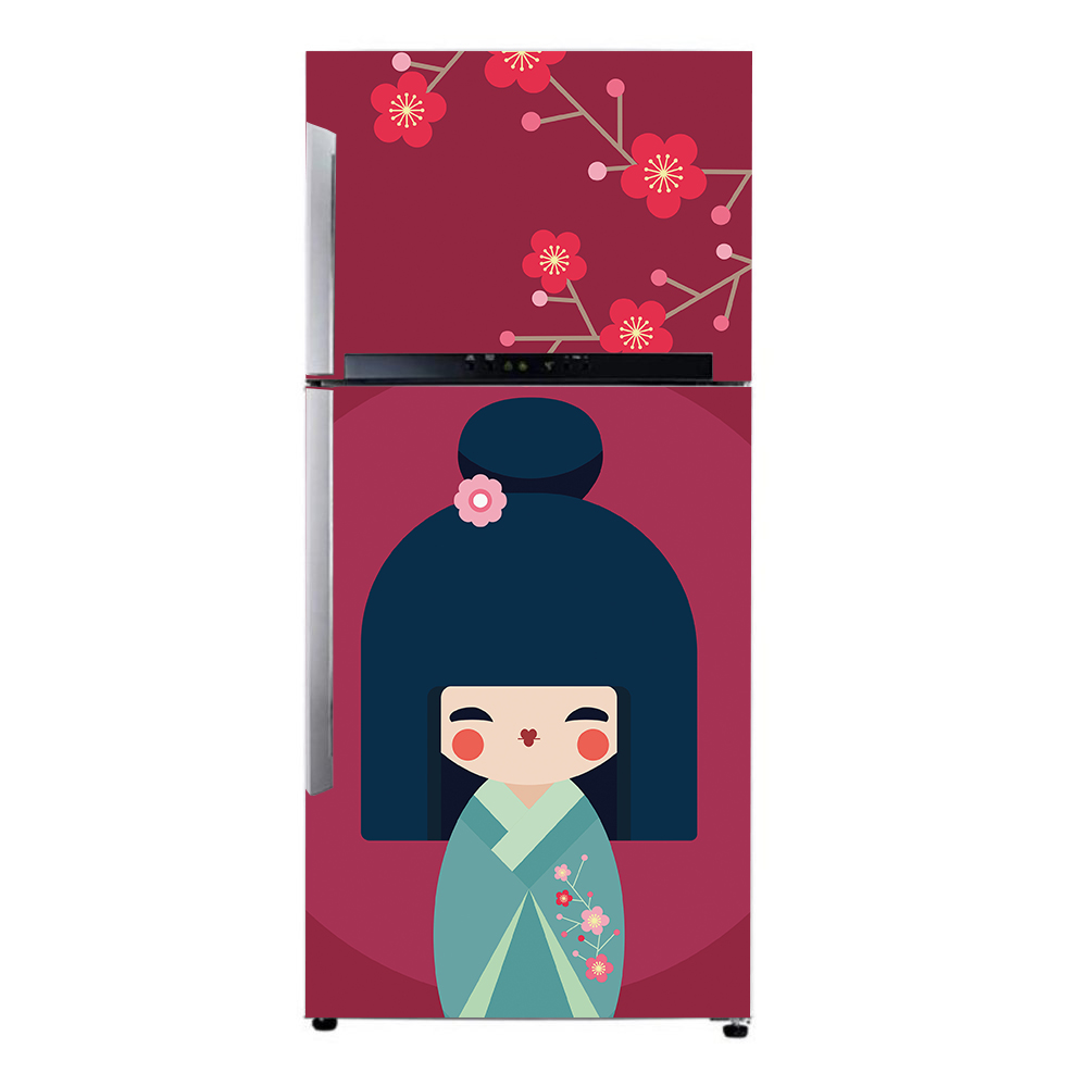 SKK0002-Sticker Kulkas Japan Girl